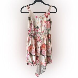 Extraordinary Floral Sleeveless Dress in Pink and Cream size 2